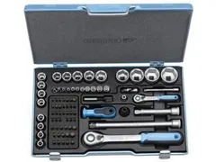 GEDORE 19 V20 U-20dopsleutelset 1/4 inch+1/2 inch 81stuks