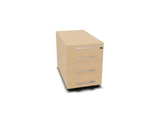 mobiel ladeblok,HxBxD 525x430x800mm,3lade(n),m. handgreep,NE-esdoorn - 1