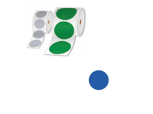 Brother LTZ15100FPEL, Blauw, Cirkel, 10 cm, 250 stuk(s)
