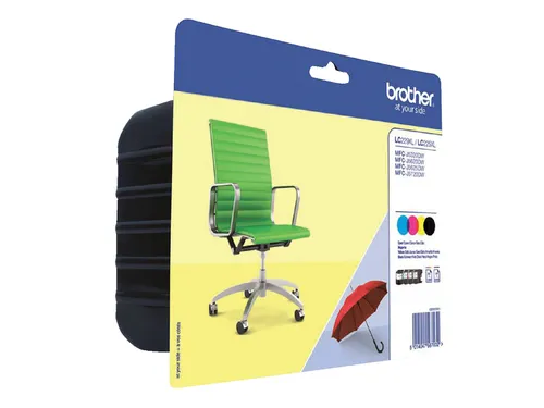Brother LC-229XLVALBP Inktcartridge Zwart + 3 Kleuren HC