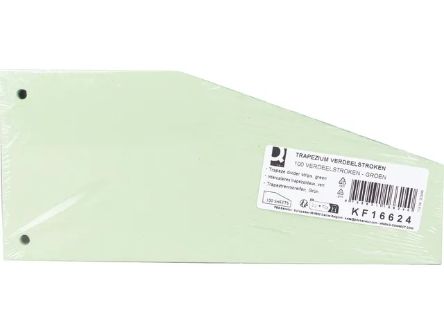 Intercalaires Trapèze, Paquet De 100 Pièces, Vert