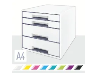 Ladenblok Leitz WOW Cube 4 laden wit/grijs - 2