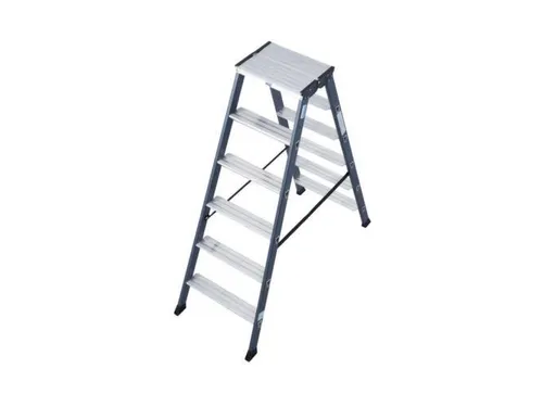dubbele ladder,beide zijden,2x6treden,Stand H 0,85m,balk L 1,35m