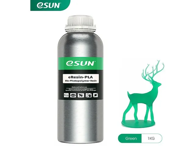 eSun eResin-PLA UV/LCD 3D-printerhars Groen 1kg 405nm