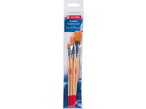 Aquarelpenselen Polyester Plat Set Van 3