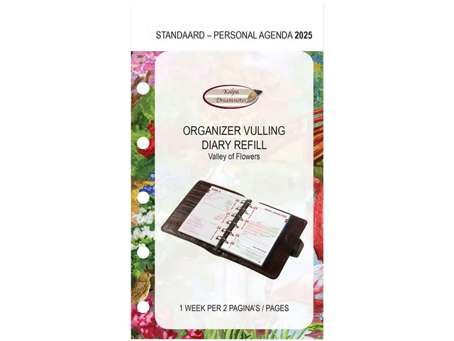 Agendavulling 2026 Kalpa Personal bloemen 7dagen/2pagina's