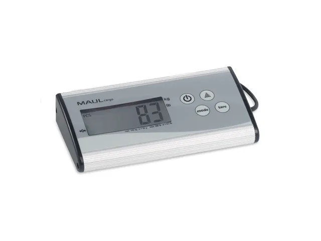 Pèse-paquet MAULcargo 120kg plateau métal 27x27cm + pile 9V argent