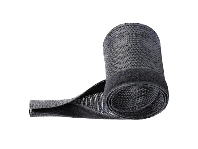 Gevlochten Kabelmantel met Klittenband 3 Meter