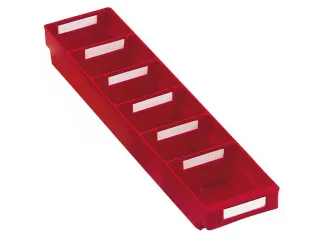 Stellingbak Extra Vlak Pp Hxbxd 65X120X500Mm Rood - 1
