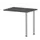 aanbouwtafel,i.h.v.,HxBxD 720-840x800x600mm,MS-donkergrijs