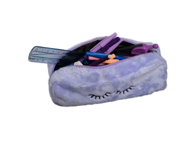 Pennenetui rechthoek Fourrure 4 kl ass