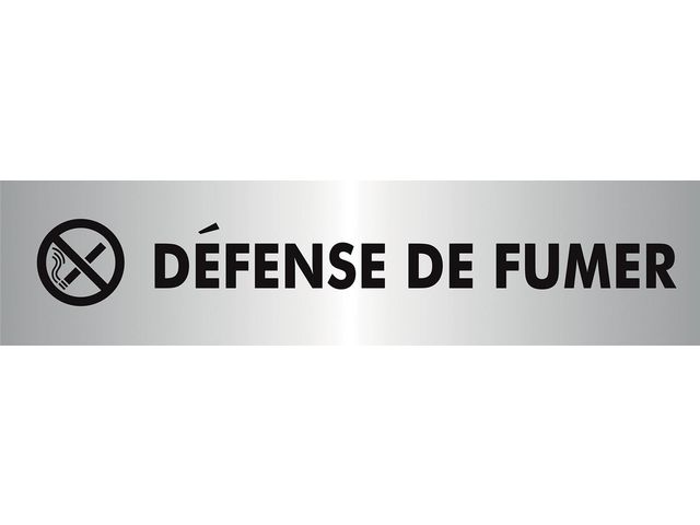 Zelfklevend Pictogram Défense De Fumer 190x45mm | DeurbordShop.nl
