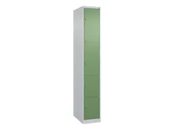 lockerkast HxBxD 1850x300x500mm 1x5vakken cil.-slot staand op vloer