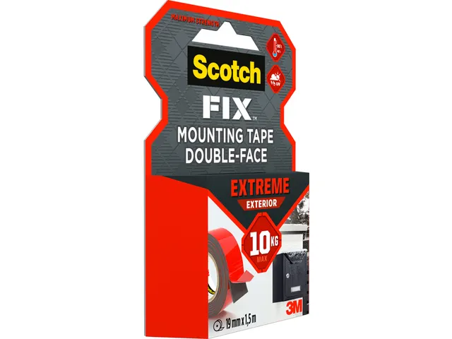 Ruban adhésif Scotch Extreme Exterior 19mmx1,5m double face