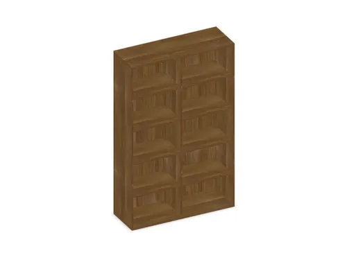 kantoorstelling,HxBxD 1920x1200x430mm,4xhouten vloer,decor romp noten