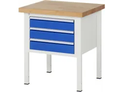 werkbank,HxBxD 840-1040x750x700mm,beukblad,draagverm. 1250kg,4voeten