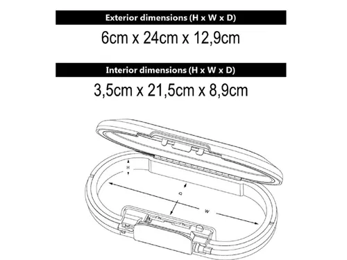 Draagbare kluis MasterLock Safe space met combinatieslot en kabel wit