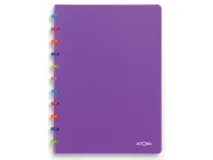 schrift Tutti Frutti A5, gelijnd, transparant paars