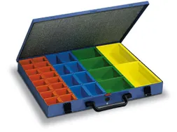 Assortimentskoffer Plaatstaal Polystyrol 50x3x472x340mm Ral 5007