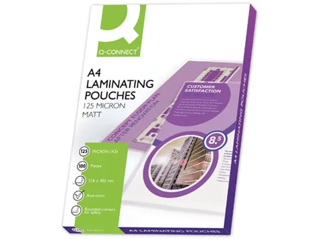 Lamineerhoes A4 Mat Transparant 216x303mm 2x125 Micron Doos 100 stuks