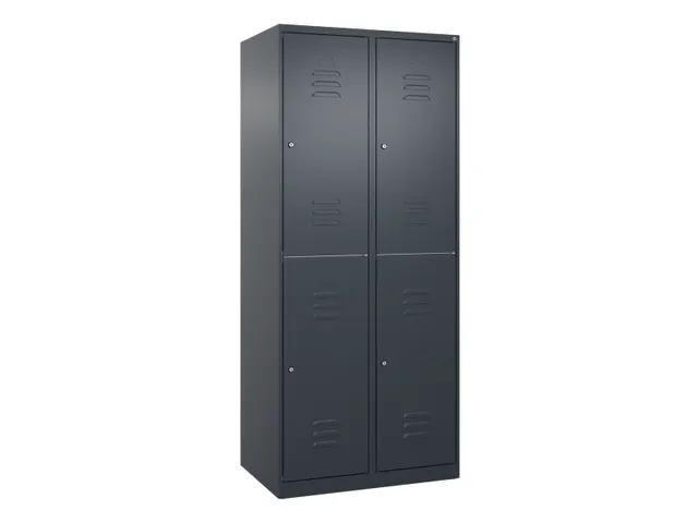 dubbeldekse locker,HxBxD 1850x800x500mm,2x2vak.,vak B 400mm
