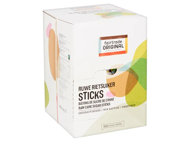 Rietsuikersticks Fairtrade Original 600 stuks
