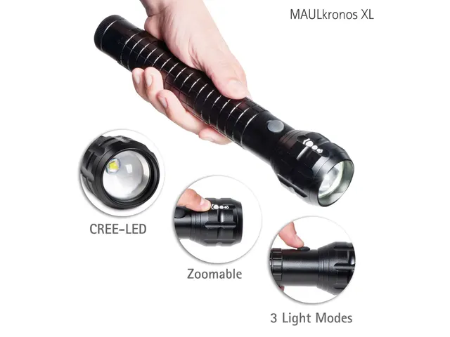 Zaklamp MAUL Kronos XL LED 28.7cm lichtbereik 295m 10W