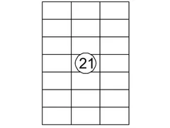 Etiket Quantore 70x42.3mm wit 2100 stuks