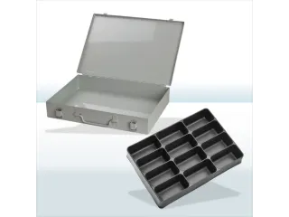 assortimentskoffer,HxBxD 50x335x240mm,12vakken - 1