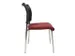 Siège visiteur Assise tissu bordeaux Dossier maille Noir