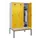 locker met bank,HxBxD 2120x1200x815mm,3vak,vak B 400mm,draaigrendel