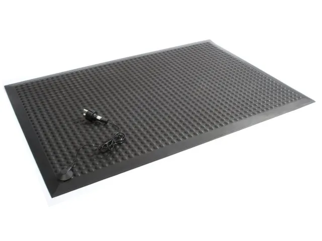 ESD-werkplekmat,ESD,HxLxB 15x1200x900mm,moeilijk ontvlambaar,PU,genopt