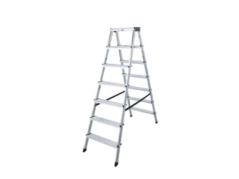 Lichte Universele Trapladder Tweezijdig L 1 64m H 1 29m 2x7treden