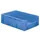Euronorm Stapelkrat Blauw 175x600x400mm 31l Gesloten Grijpopening