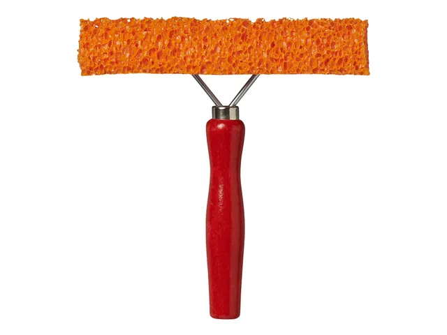 Raamtrekker ProPlus met houten steel 145mm rood