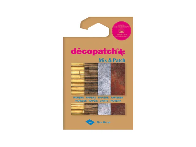 Hobbypapier Décopatch 30x40cm set à 4 vel thema Materials