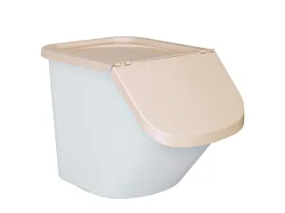 ingrediëntendispenser HxBxD 450x430x610mm 40l PP bak/deksel wit/beige - 1