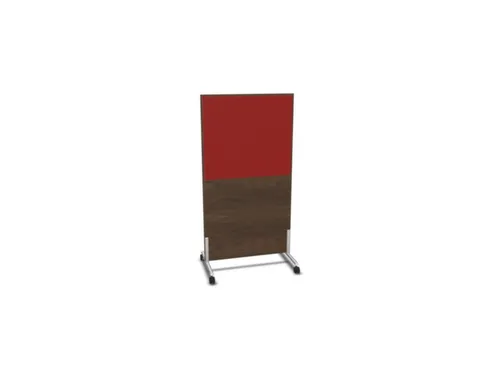 scheidingswand,HxB 1545x800mm,NV bruin hickory,BN4011-rood