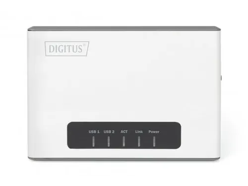 2-poorts USB 2.0 draadloze multifunctionele netwerkserver 300 Mbps
