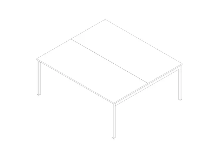 In hoogte verstelbare benchtafel,HxBxD 680-760x1800x1600mm,blad wit