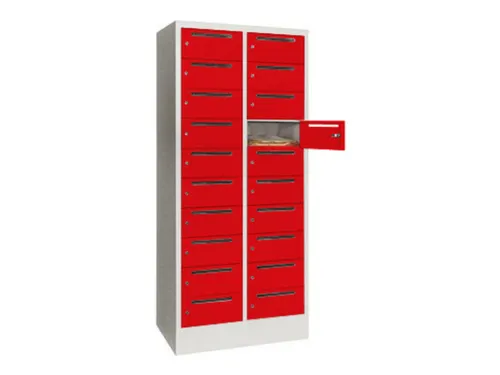 Postsorteerkast 1850x830x500mm 2x10 Vakken Ral7035 Front Ral3000
