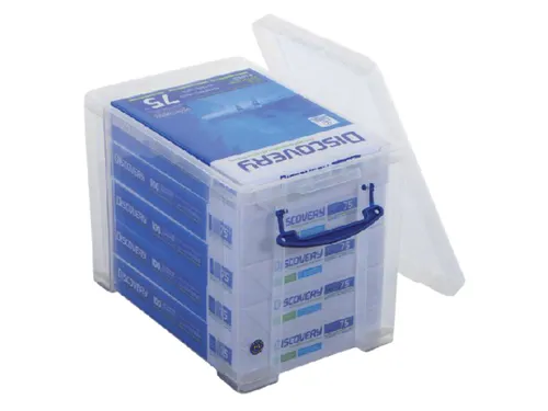 Hangmappenkoffer Opbergdoos 19 Liter Transparant