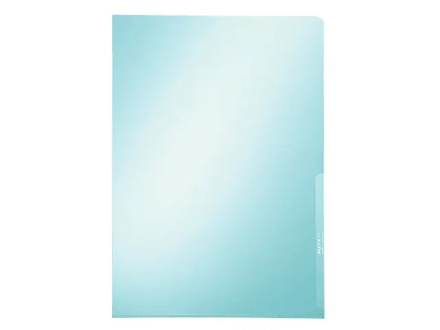 Insteekmap L-map Leitz Premium A4 0.15mm Pvc Blauw Glashelder