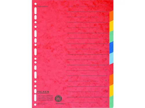 Tabblad recycled karton A4+ 10tabs