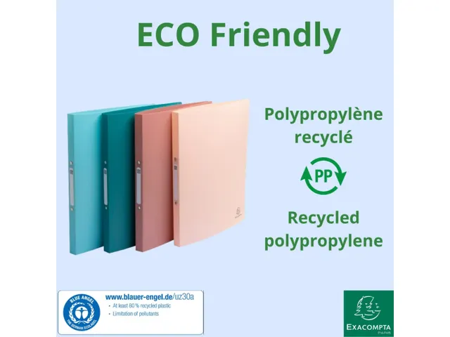 Classeur 2an 15mm PP A4 SKANDI coul.as