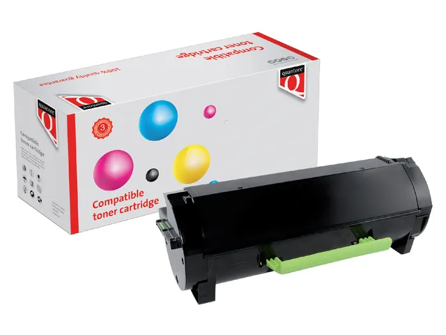 Tonercartridge Quantore alternatief tbv Lexmark 50F0HA0 zwart