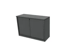 schuifdeurkast,HxBxD 825x1200x445mm,MS-donkergrijs