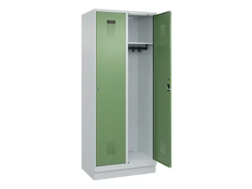 locker,HxBxD 1950x800x500mm,2vak,vak B 400mm,cil.-slot,sokkel