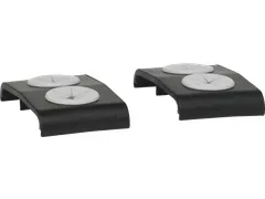 ErgoClean 380100 wisdoekklemmen set van 2, zwart-wit kunststof