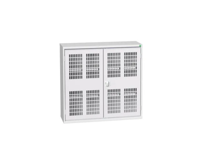 wandkast 1000x1050x350mm 2xStalen bodem sokkel Ral 7035 front Ral 7035